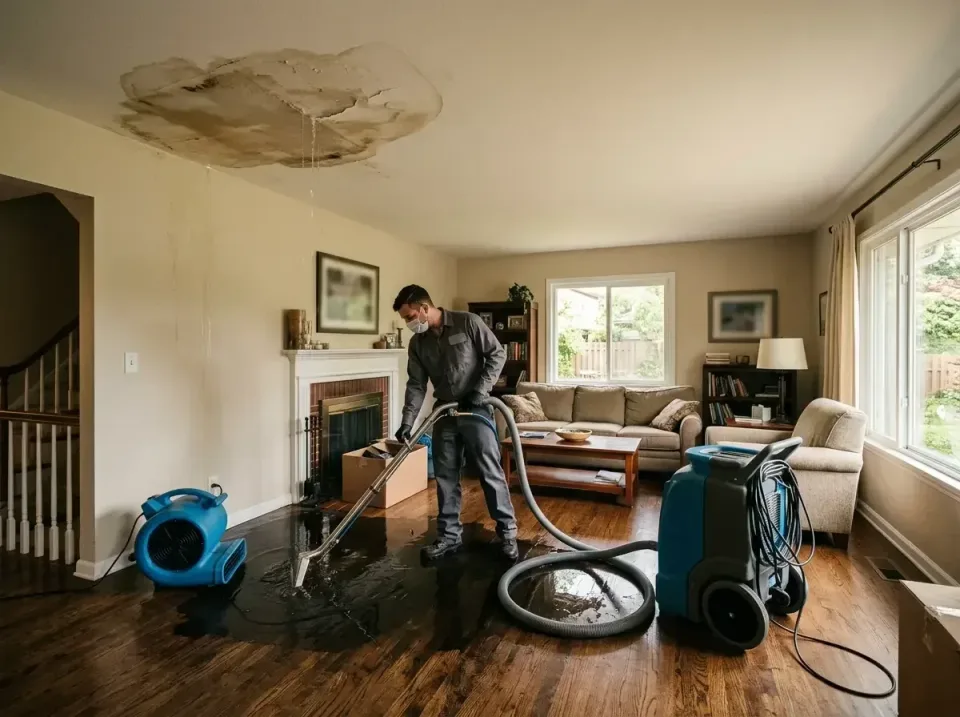 attic-pipe-burst-ceiling-drip-008 — frequently asked questions, Water Damage Restoration & Carpet Care in Shelbyville, IN